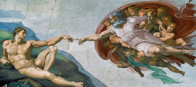 "God Creates Adam" by Michelangelo