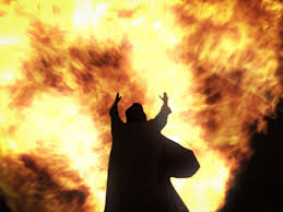 The Prophet Elijah brings down fire.